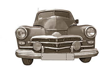 Image showing retro car on white background