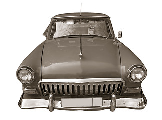 Image showing retro car on white background