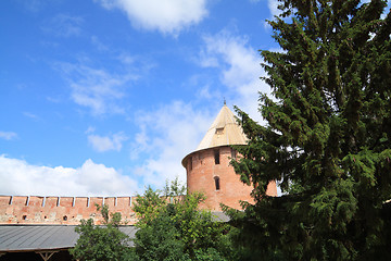 Image showing tower to old-time fortress on celestial background