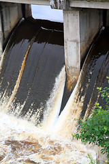 Image showing dam on river