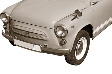 Image showing retro car on white background