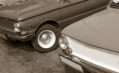 Image showing retro cars