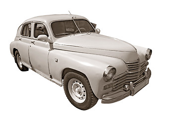 Image showing retro car on white background