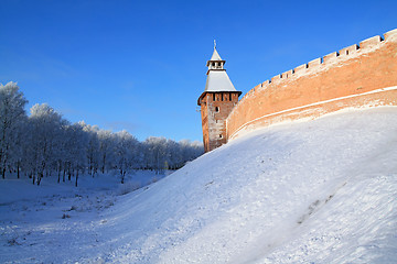 Image showing tower to old fortress on hill