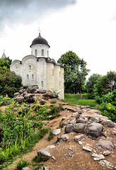 Image showing ancient church on stone hill