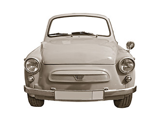 Image showing retro cars on white background