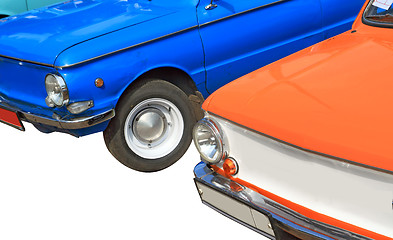 Image showing retro car on white background