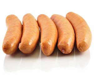 Image showing sausages with cheese 