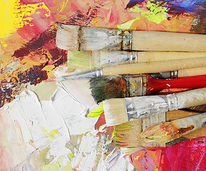 Image showing paint brushes