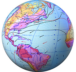 Image showing Climate map of the world