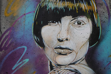 Image showing Graffiti portrait