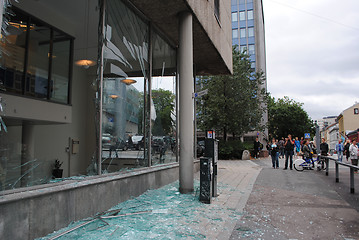 Image showing 22/7: Damages after terrorist attack