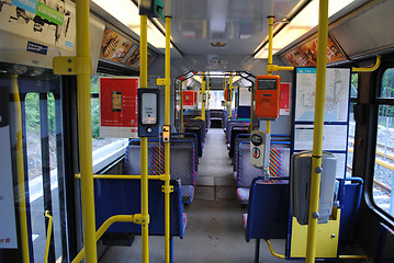 Image showing Inside a tram