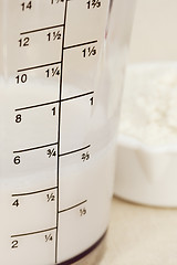 Image showing almond milk in blender beaker