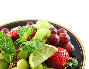 Image showing fruits on a plate