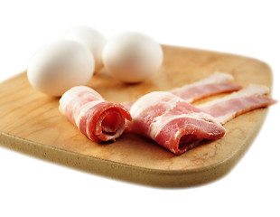 Image showing bacon and eggs 