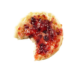Image showing english muffins with jelly