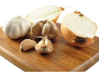 Image showing garlic and onion 