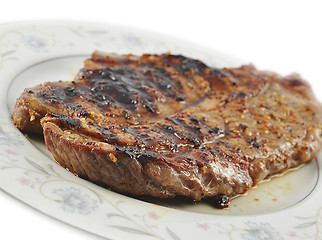 Image showing steak on a plate