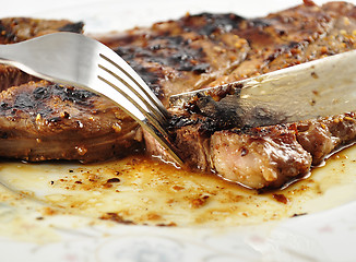 Image showing steak on a plate