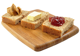 Image showing snacks on a cutting board 