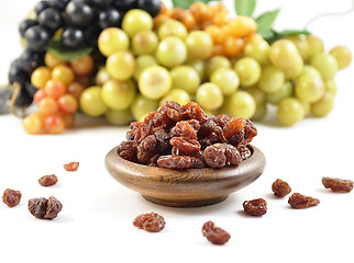 Image showing grape and raisins