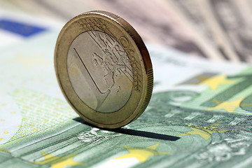 Image showing one euro coin