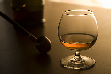 Image showing Brandy and pipe II