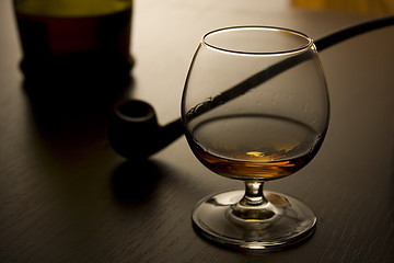 Image showing Brandy and pipe IV