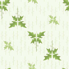 Image showing vector seamless floral pattern. wallpaper