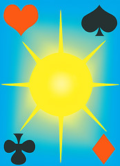 Image showing Cover of playing cards. 