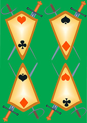 Image showing Cover for playing cards.