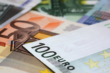 Image showing euro banknotes