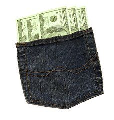 Image showing money in a pocket