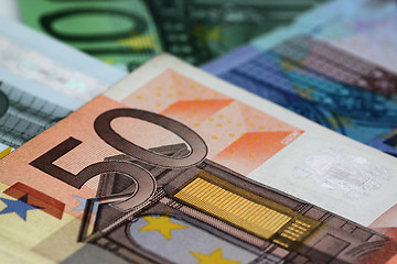 Image showing euro banknotes