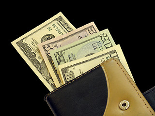 Image showing money in a purse