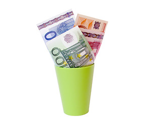 Image showing money in a cup