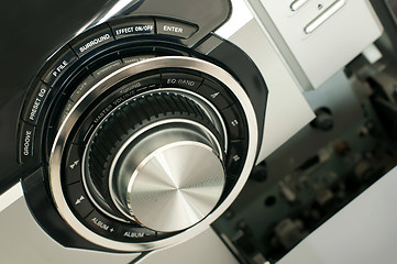 Image showing  Music system close up buttons