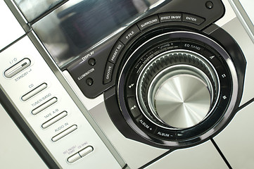 Image showing  Music system close up buttons