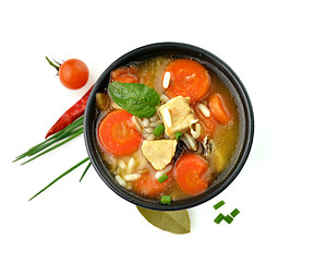 Image showing Healthy Soup Bowl
