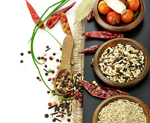 Image showing Rice And Spices