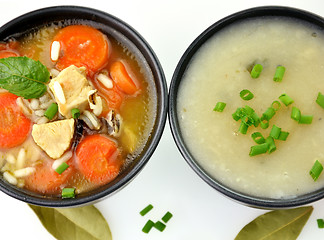 Image showing Healthy Soup Bowls