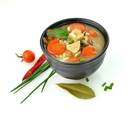 Image showing Healthy Soup Bowl