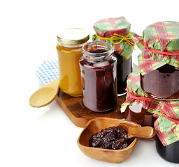 Image showing Jam In The Glass Jars 