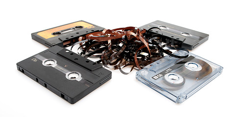 Image showing Retro Audio Cassette Tapes