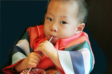 Image showing Korean birthday boy