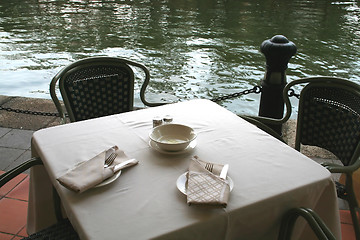 Image showing Riverside cafe