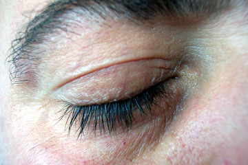 Image showing closed eye