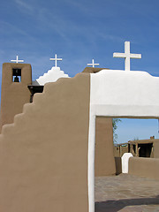 Image showing Taos Pueblo Church, New Mexico
