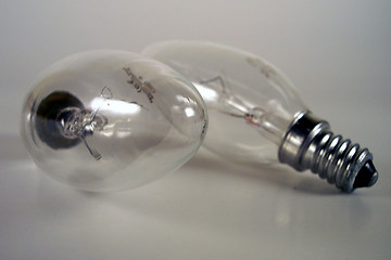 Image showing two little lamps